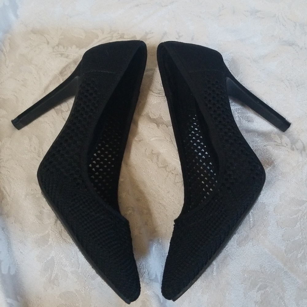 Cute Black Stiletto Heels NWOT - Picture 4 of 8